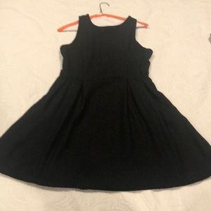 Black racer back dress